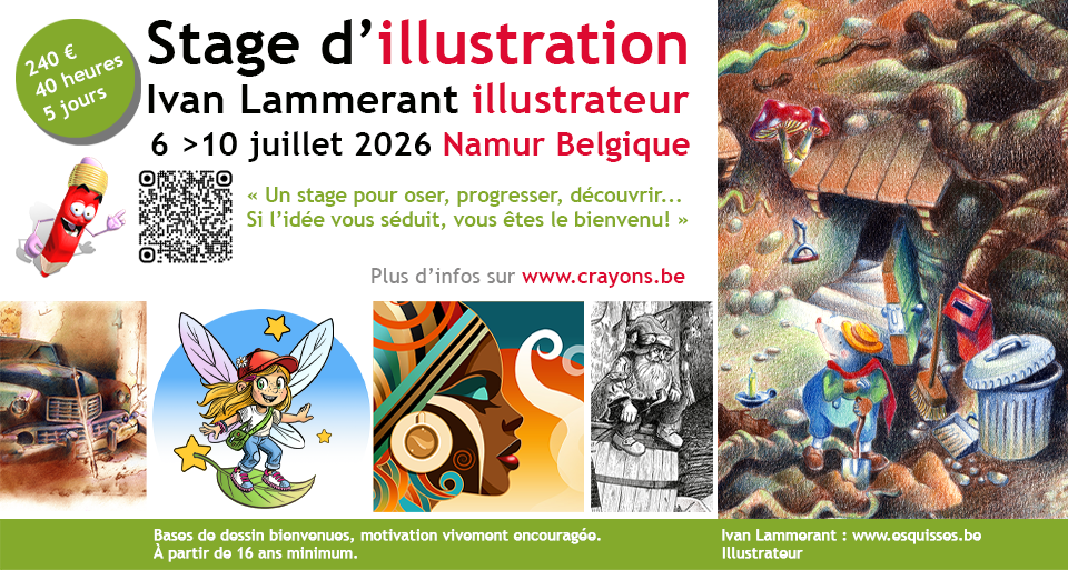 Stage d'illustration à Namur Belgique